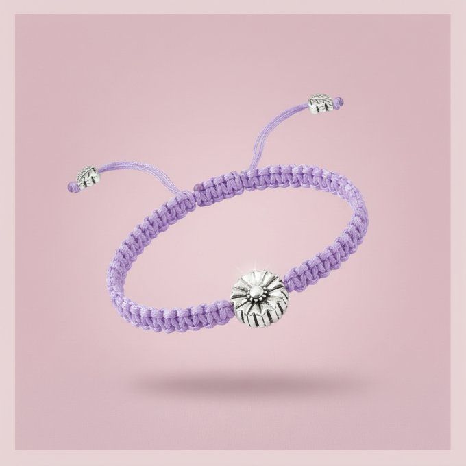 CARTE MERCI ATSEM + BRACELET JOLIE FLEUR - PARME