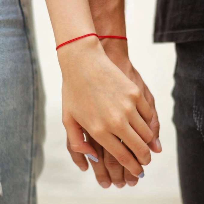 CARTE TU ES LE FIL ROUGE DE MA VIE + 2 BRACELETS - R01 