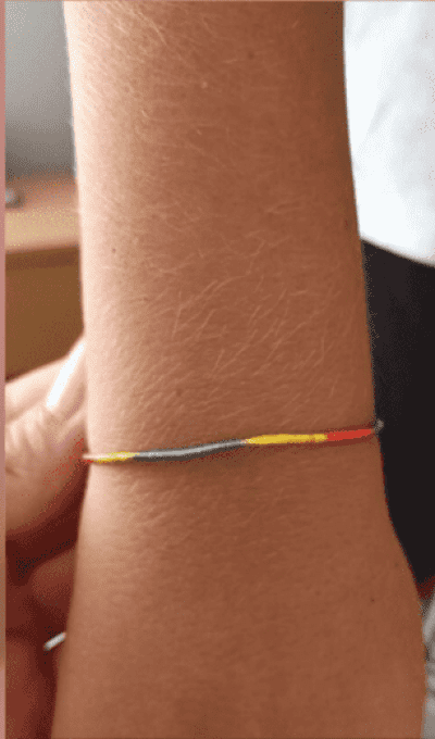 CARTE + LE BRACELET DE REUSSITE MULTICOLORE
