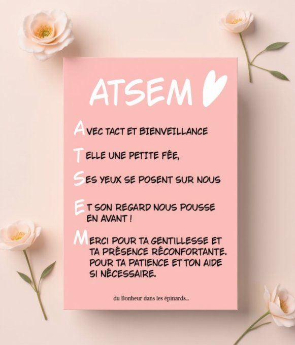 CARTE ATSEM