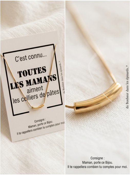 CARTE + COLLIER COQUILLETTE - F55