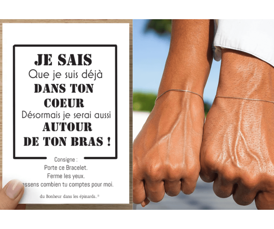 CARTE + 2 BRACELETS - JE SAIS QUE JE SUIS - R06