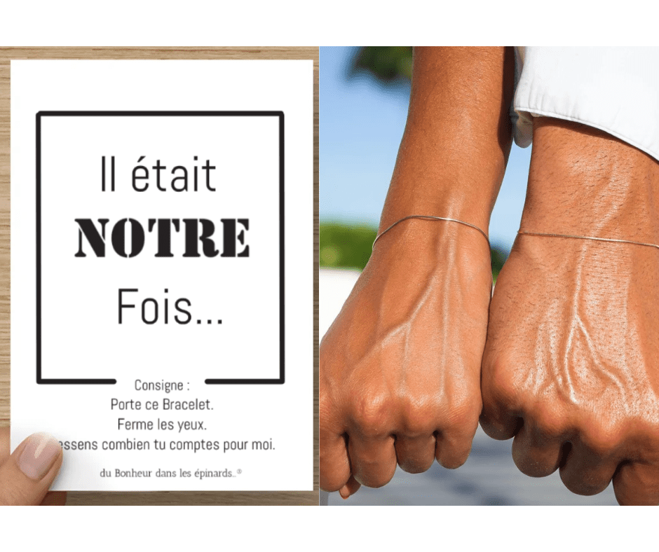 CARTE + 2 BRACELETS - IL ETAIT NOTRE FOIS - R10