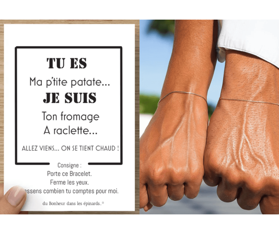 CARTE + 2 BRACELETS - P'TITE PATATE - R04