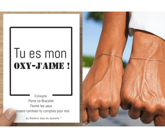 CARTE + 2 BRACELETS - TU ES MON OXY-JAIME - R47