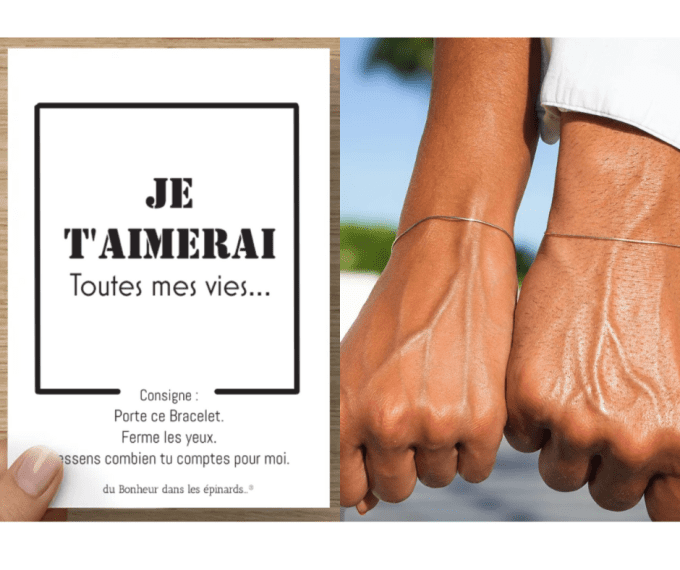 CARTE + 2 BRACELETS - TOUTES MES VIES - R53