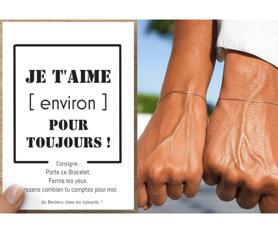CARTE + 2 BRACELETS - ENVIRON POUR TOUJOURS - R07