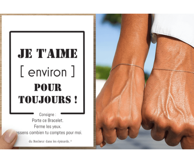 CARTE + 2 BRACELETS - ENVIRON POUR TOUJOURS - R07