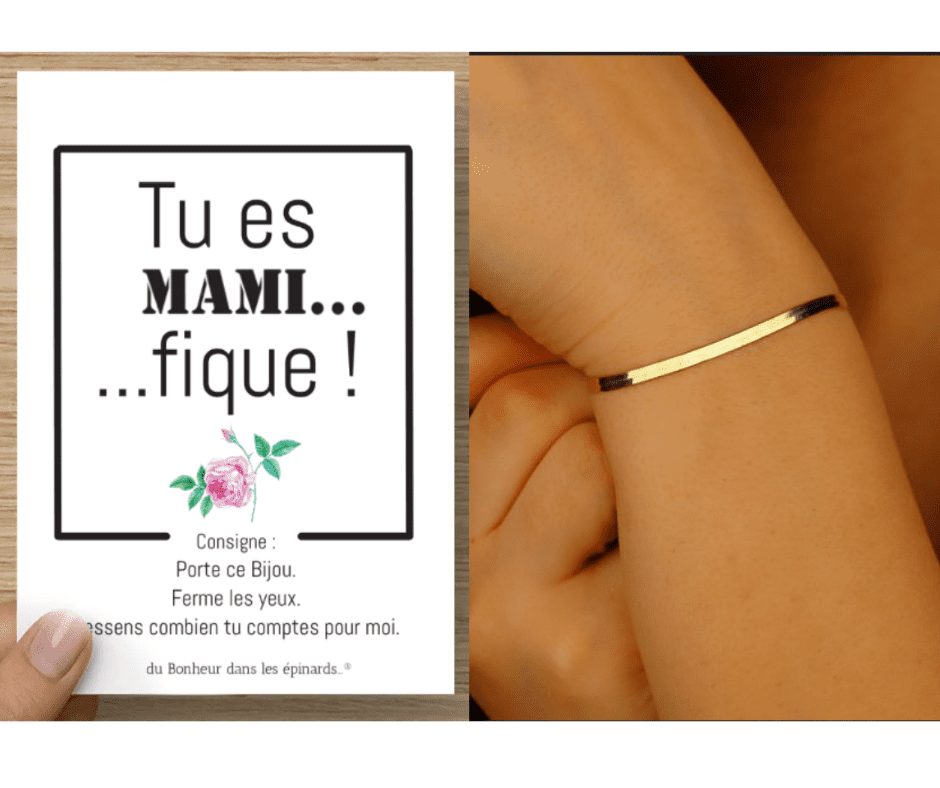 CARTE MAMIFIQUE + BRACELET SERPENTINE - F13