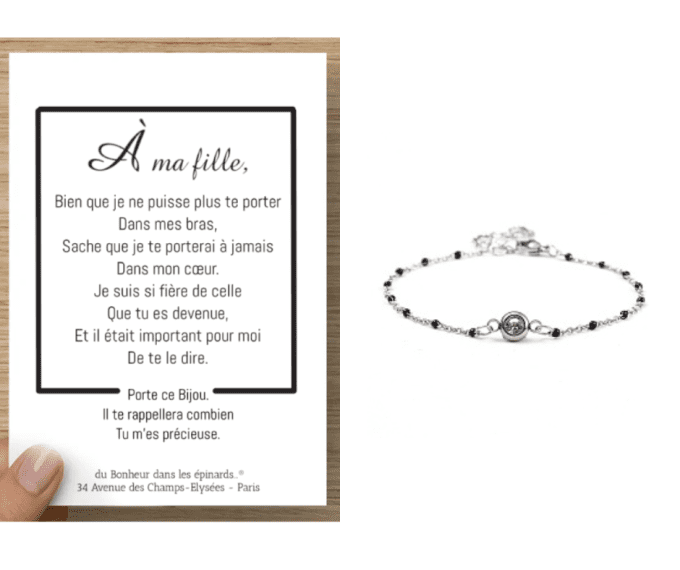CARTE A MA FILLE + BRACELET - F45