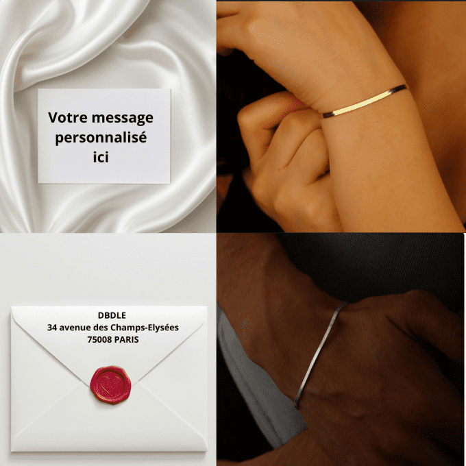 CARTE CACHETEE A LA CIRE + BRACELET SERPENTINE (HOMME/FEMME)