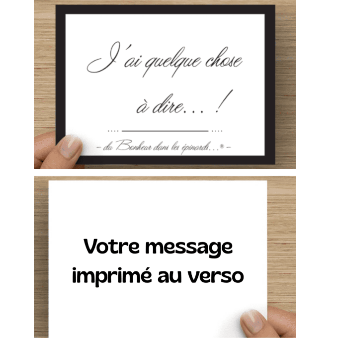 COEUR + CADEAU + MESSAGE PERSONNALISE - Coloris au choix