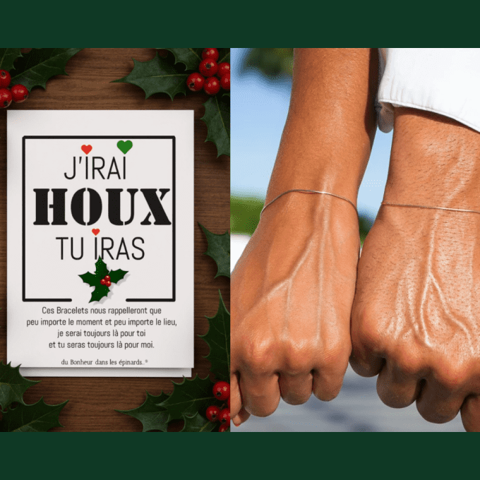 CARTE J'IRAI HOUX TU IRAS + 2 BRACELETS PERMANENTS - R69