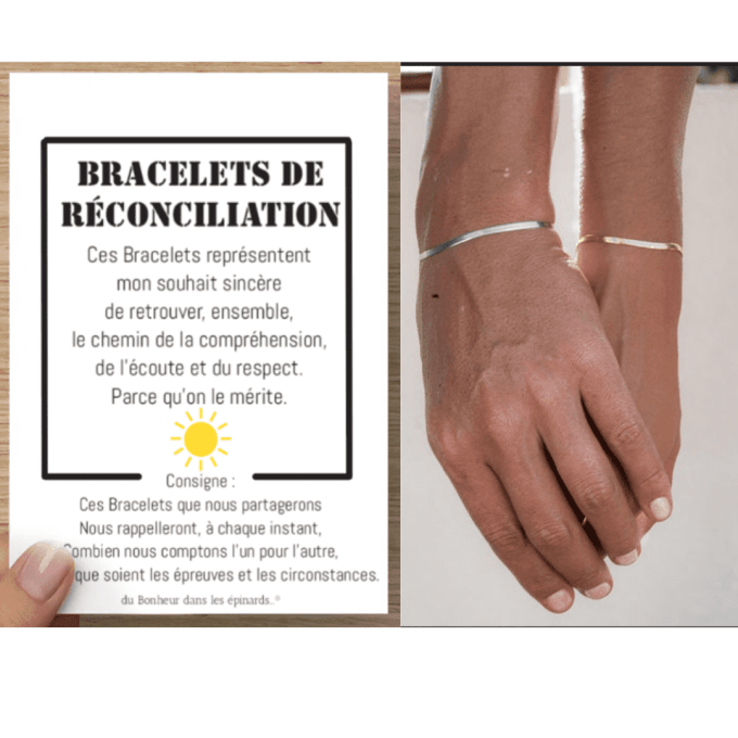 CARTE RECONCILIATION + 2 BRACELETS DE RECONCILIATION - R63