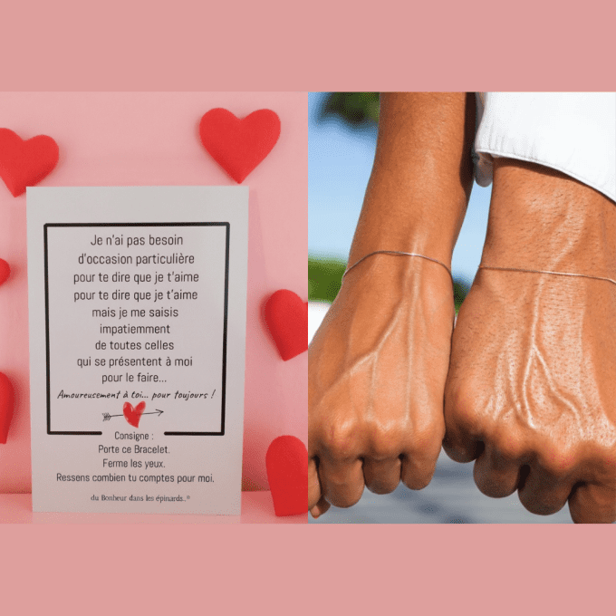 CARTE + 2 BRACELETS - AMOUREUSEMENT A TOI - R29