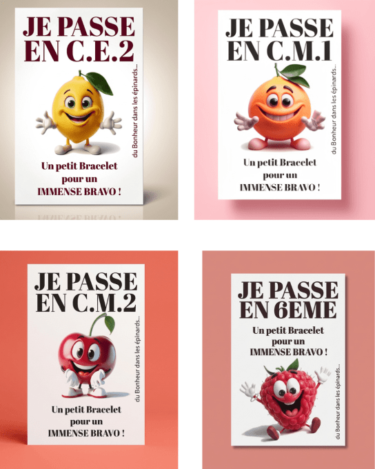 CARTE + LE BRACELET DE REUSSITE ETOILE