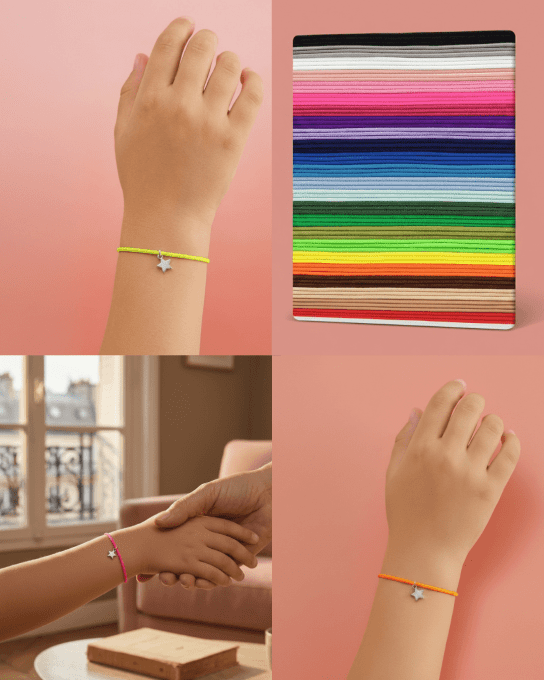 CARTE + LE BRACELET DE REUSSITE ETOILE