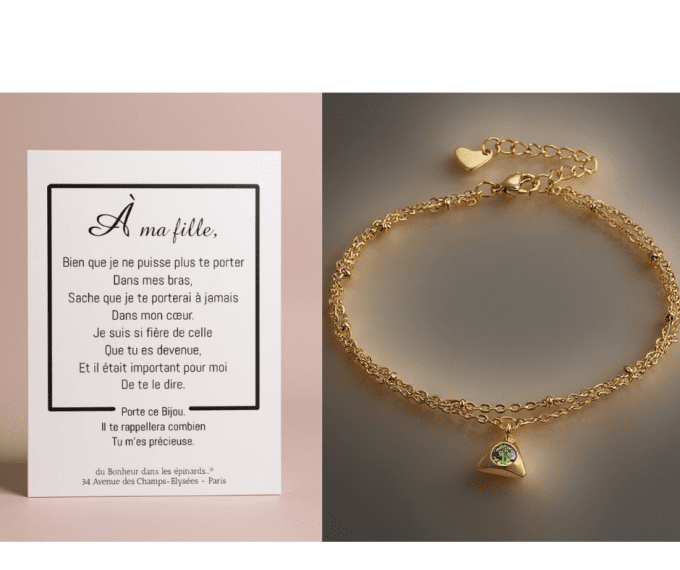 CARTE A MA FILLE + BRACELET - F45
