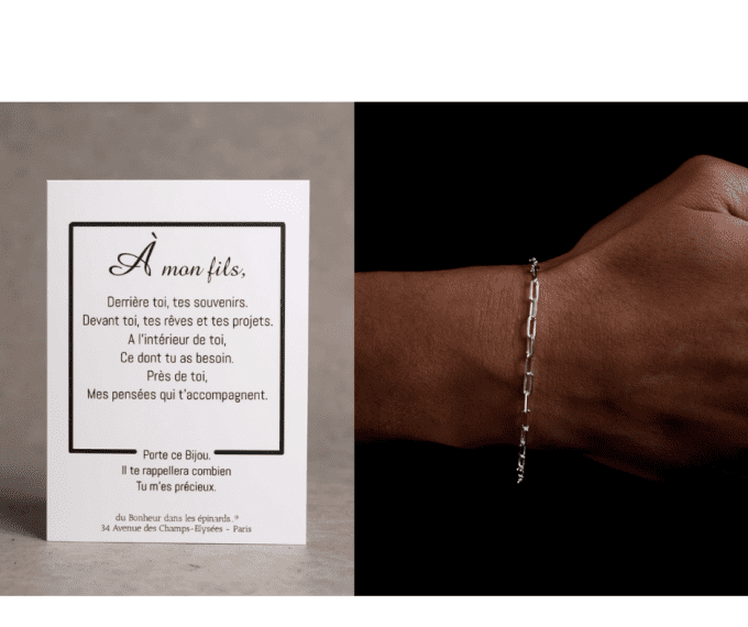 CARTE A MON FILS + BRACELET - F44 