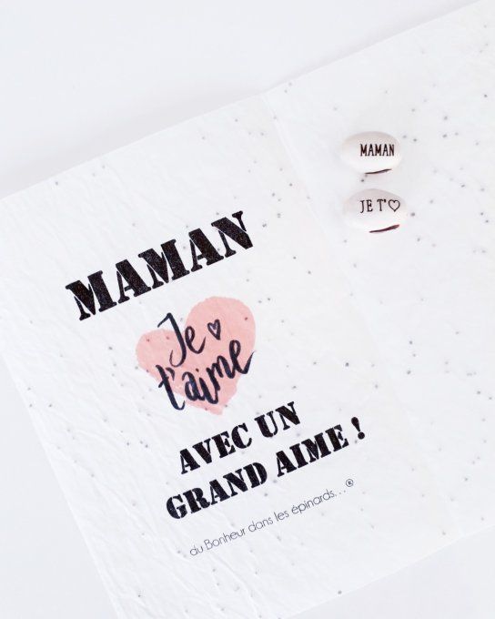DUO MAGIQUE MAMAN CARTE A PLANTER + GRAINE A PLANTER -F26