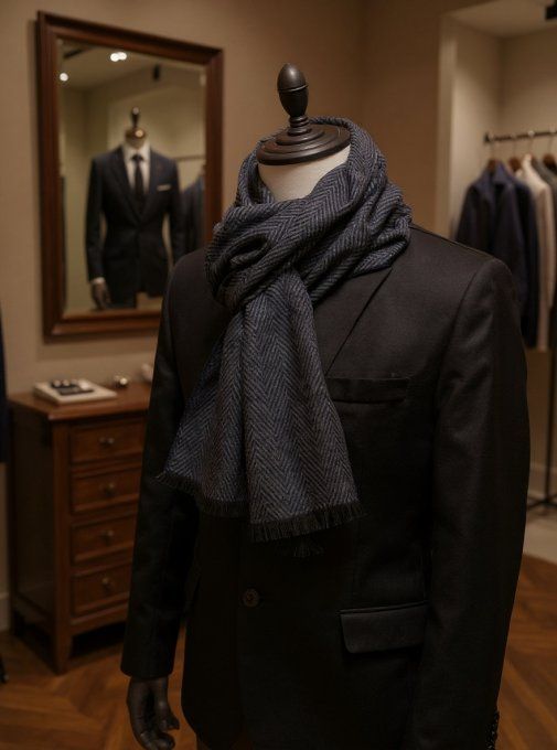 CARTE JE T'AIME PARCE QUE TU ES DOUX + 1 ECHARPE POUR LUI - R65