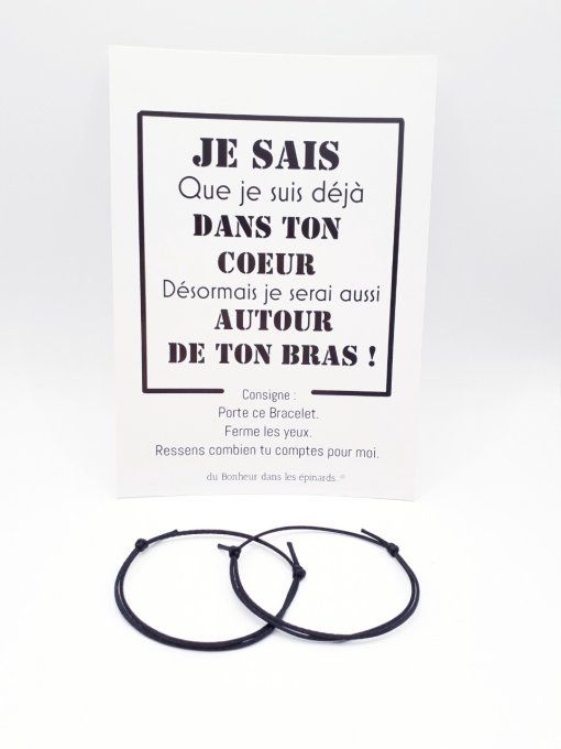 CARTE JE SAIS QUE+ 2 BRACELETS PERMANENTS - R06