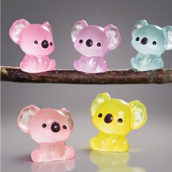 CARTE PETIT KOALA + 1 FIGURINE KOALA PHOSPHORESCENT - S31