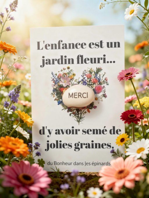 GRAINE MAGIQUE - FIN D'ANNEE SCOLAIRE - MERCI 