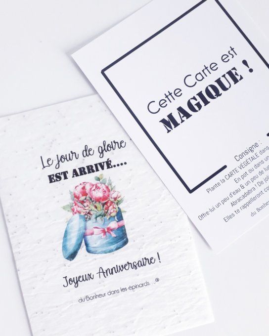 CARTE MAGIQUE A PLANTER -LE JOUR DE GLOIRE - N12