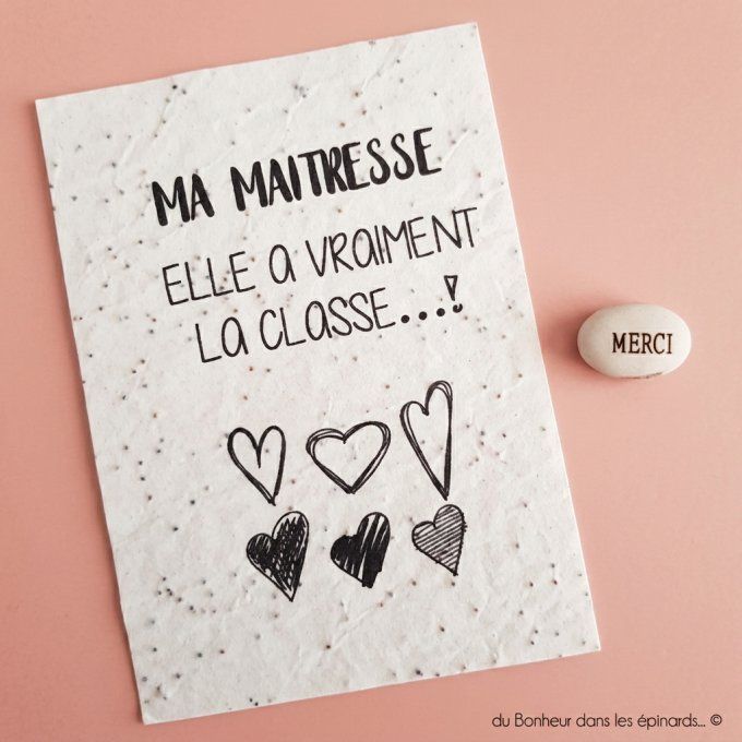  DUO MAGIQUE CARTE A PLANTER + GRAINE A PLANTER - MAITRESSE - D06
