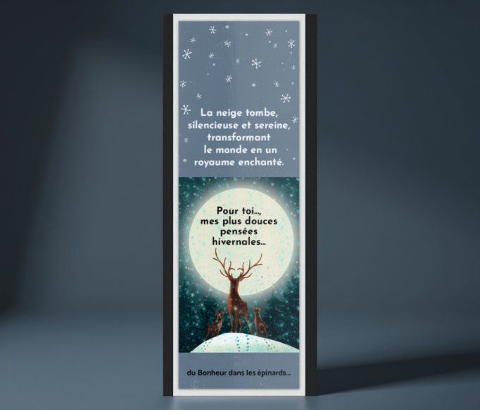 MARQUE - PAGE "DOUCES PENSEES HIVERNALES" - S30