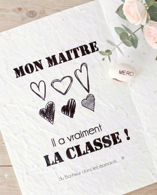  DUO MAGIQUE CARTE A PLANTER + GRAINE A PLANTER - MAITRE - D08