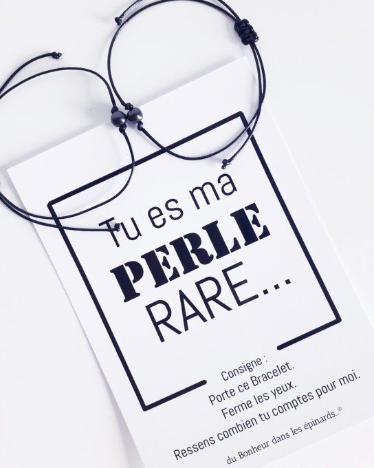 CARTE PERLE RARE + 2 BRACELETS PERLES MAGNETIQUES - R22