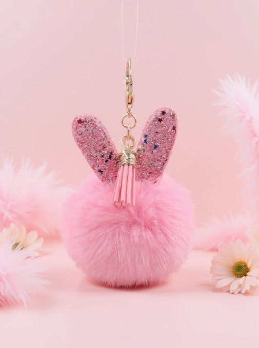 CARTE JE NE SUIS PAS ASSEZ PETITE + 1 BIJOU DE SAC ROSE- S23