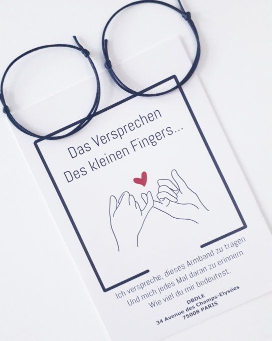 Karte + 2 Armbänder - 14 Farben - I01 GERMANY