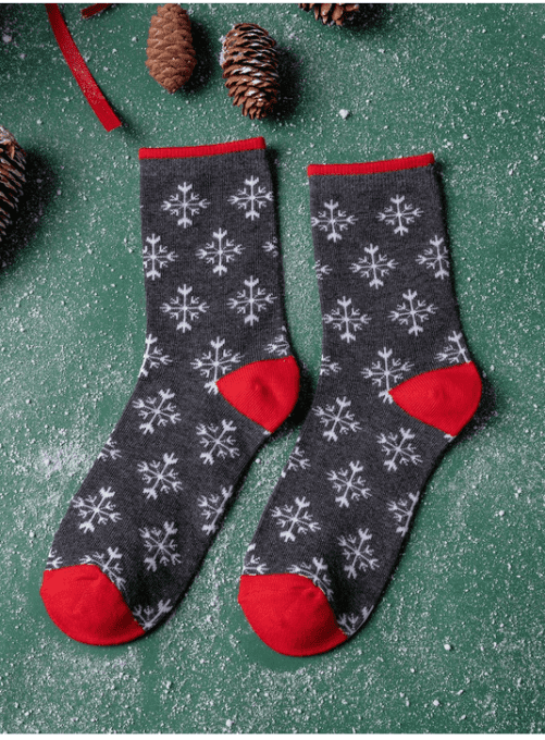 CARTE AMOUR EN HIVER + CHAUSETTES HOMME