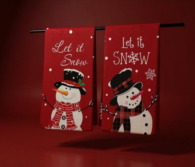 CARTE LES JOLIS RITUELS DE L'HIVER + SERVIETTE DE CUISINE - S27