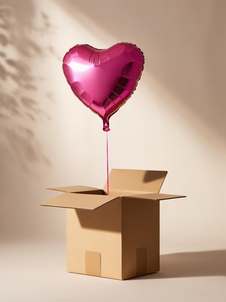 BOX COEUR + MESSAGE PERSONNALISE - Coloris au choix