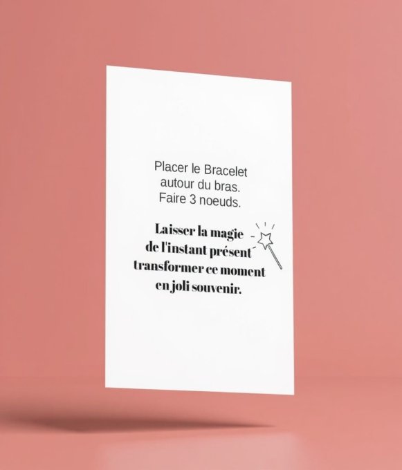 CARTE + LE BRACELET DE REUSSITE ETOILE