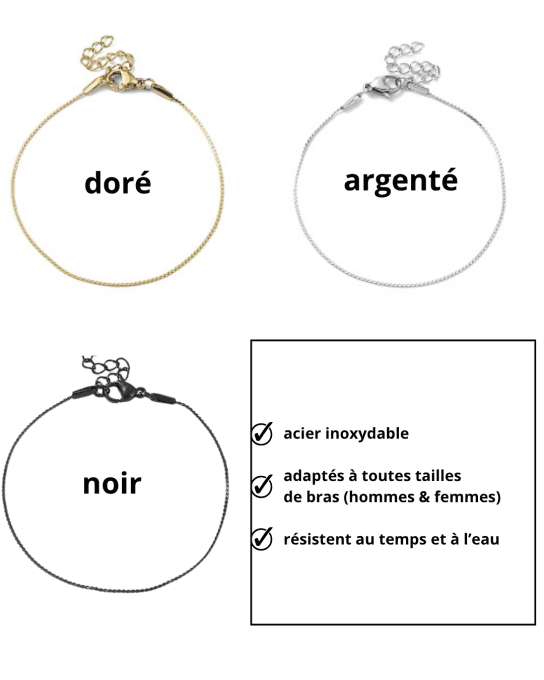 CARTE + 2 BRACELETS - TU AS BONHEURISE MA VIE - R43